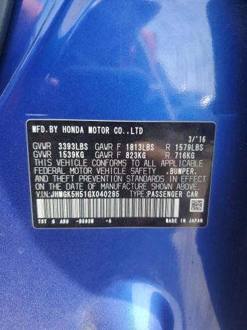 2016 HONDA FIT LX - JHMGK5H51GX040285