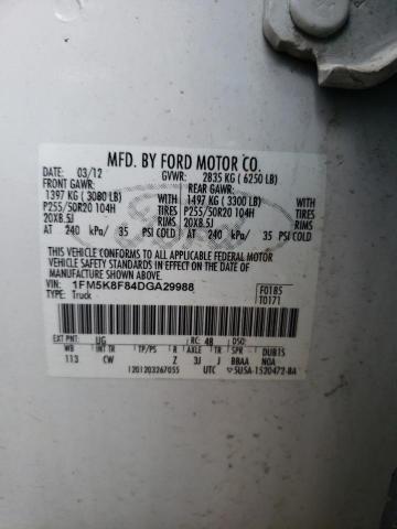 2013 FORD EXPLORER L - 1FM5K8F84DGA29988