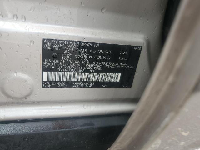 2021 TOYOTA VENZA LE - JTEAAAAH0MJ015542