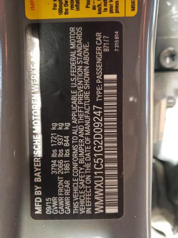 2016 MINI COOPER - WMWXU1C51G2D09247