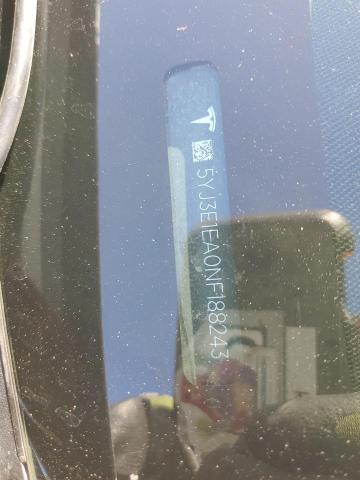 2022 TESLA MODEL 3 - 5YJ3E1EA0NF188243