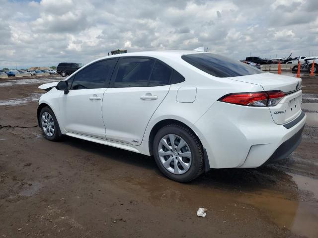 TOYOTA COROLLA LE 2023 white  hybrid engine JTDBDMHE8PJ000627 photo #3