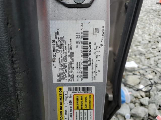 2015 FORD FUSION SE - 3FA6P0H74FR252050