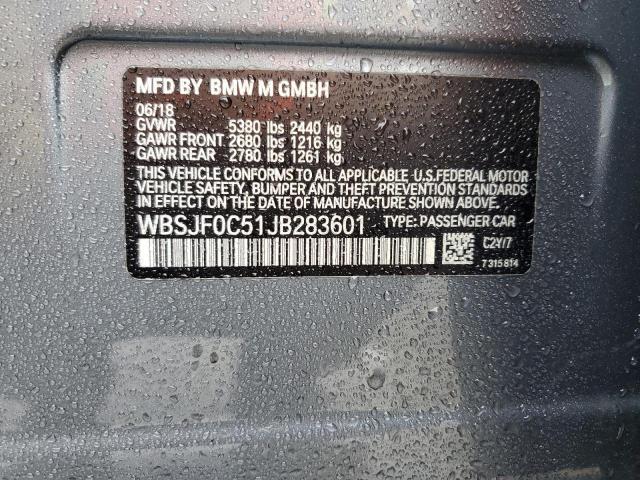 2018 BMW M5 - WBSJF0C51JB283601