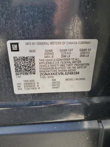 2020 CHEVROLET EQUINOX LT - 2GNAXKEV9L6248184