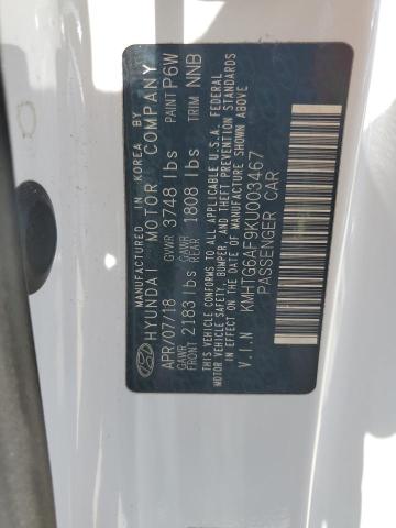 2019 HYUNDAI VELOSTER B KMHTG6AF9KU003467