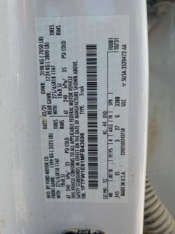 2021 FORD F150 SUPER - 1FTFW1E81MFB43698