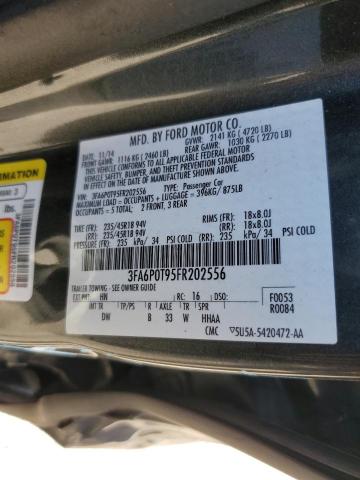 2015 FORD FUSION SE - 3FA6P0T95FR202556
