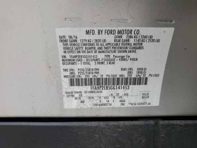 2016 FORD TAURUS SEL 1FAHP2E85GG141453