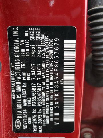 2015 KIA SORENTO LX - 5XYKT3A64FG657679