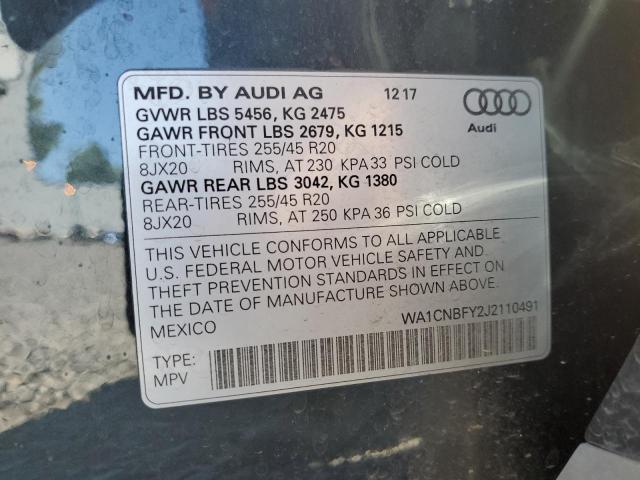 2018 AUDI Q5 PRESTIG - WA1CNBFY2J2110491