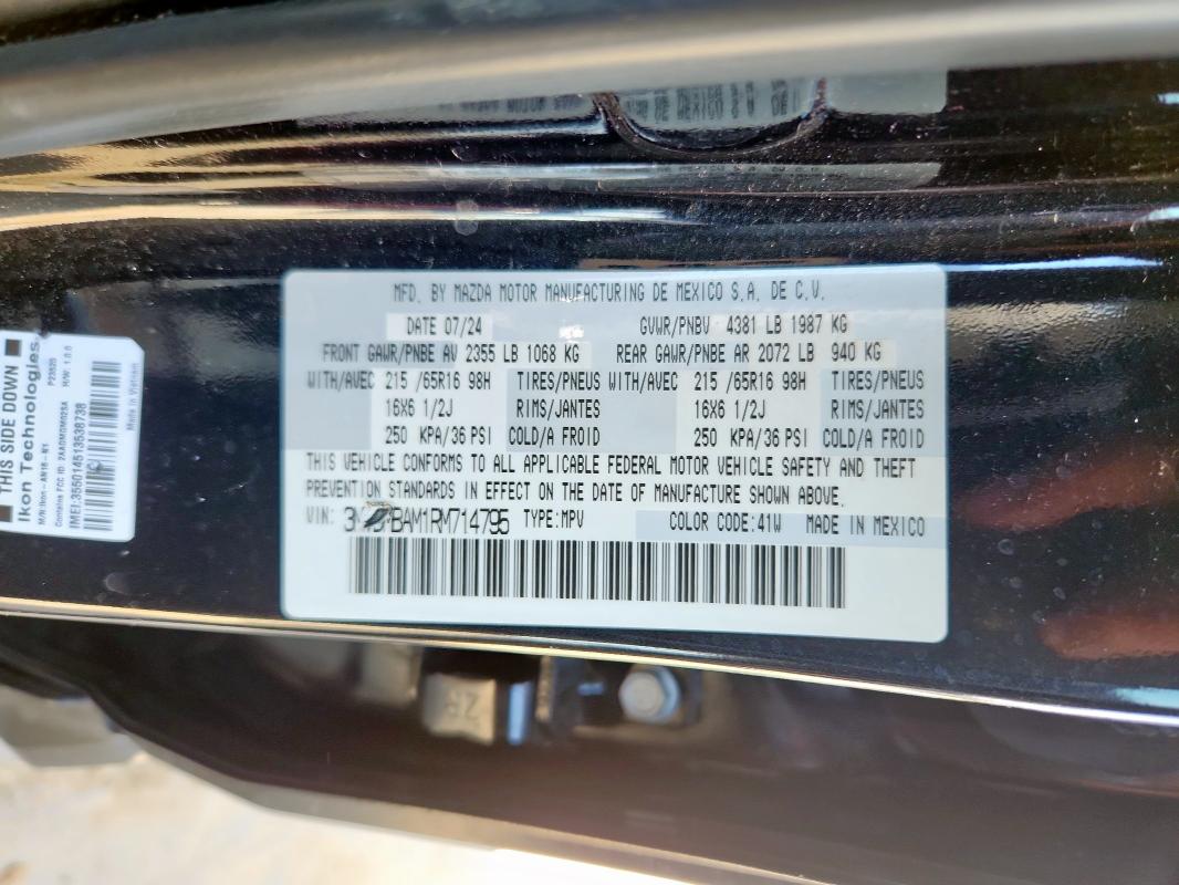 2024 MAZDA CX-30 - 3MVDMBAM1RM714795