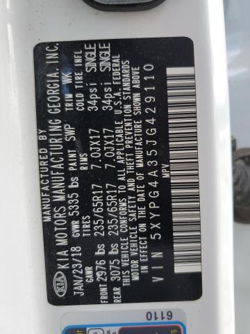 2018 KIA SORENTO LX - 5XYPG4A35JG429110