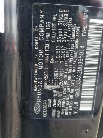 2021 HYUNDAI TUCSON LIM - KM8J33A42MU365014