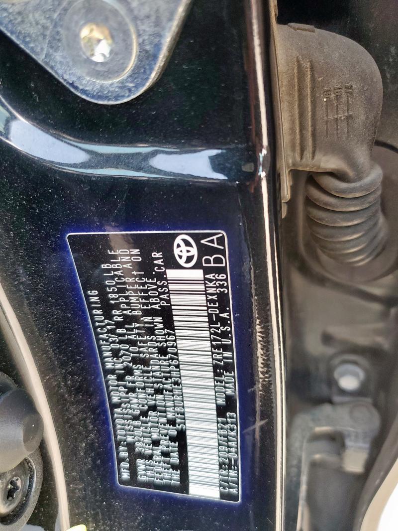 2017 TOYOTA COROLLA L - 5YFBURHE3HP670967