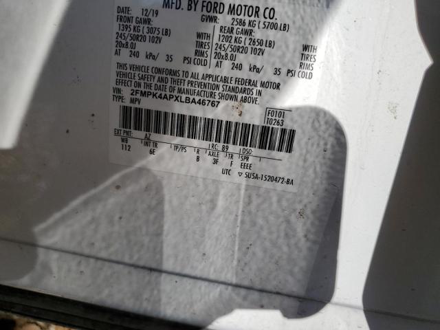 2020 FORD EDGE ST - 2FMPK4APXLBA46767