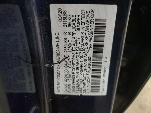 2020 HONDA ACCORD LX - 1HGCV1F18LA083682