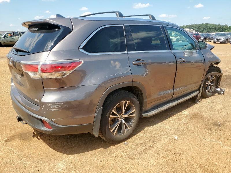 Vin: 5tdkkrfh5gs125944, lot: 58374945, toyota highlander xle 20163