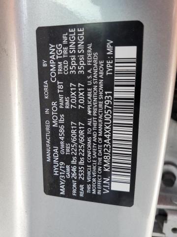 2019 HYUNDAI TUCSON SE - KM8J23A4XKU057931