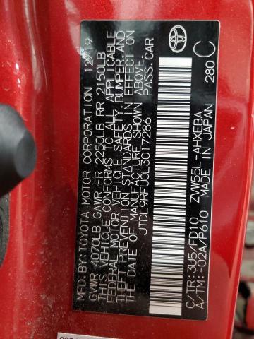 2020 TOYOTA PRIUS LE JTDL9RFU0L3017286