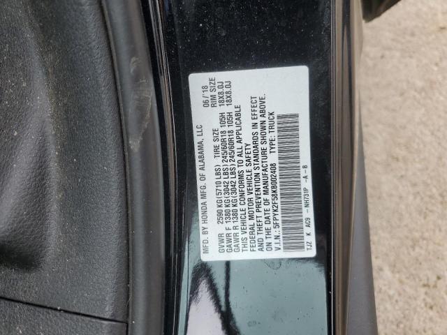 2019 HONDA RIDGELINE 5FPYK2F58KB002408