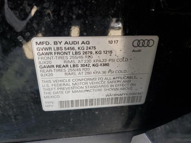 2018 AUDI Q5 PREMIUM WA1BNAFY4J2082442