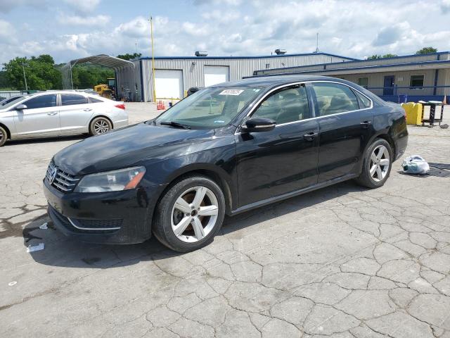 VOLKSWAGEN PASSAT SE 2012 black sedan 4d diesel 1VWBN7A32CC019094 photo #1