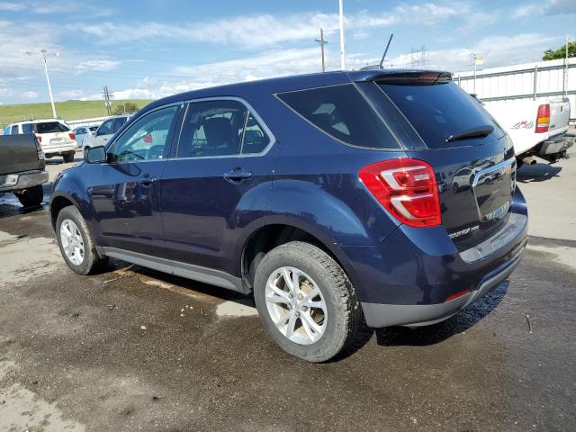 CHEVROLET EQUINOX LS 2017 blue  gas 2GNFLEEK0H6216966 photo #3
