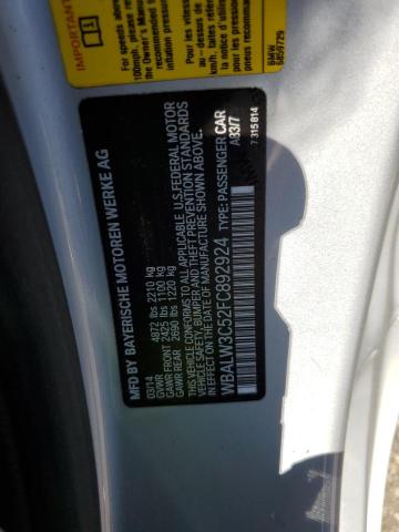 2015 BMW 640 I WBALW3C52FC892924