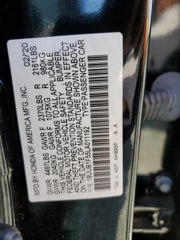 2020 ACURA TLX TECHNO 19UUB1F55LA011192