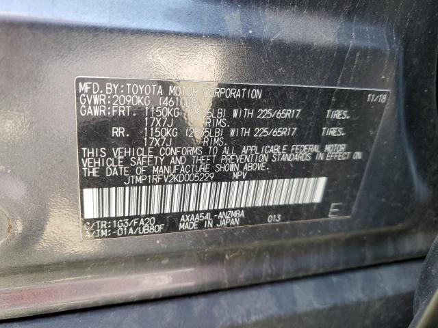 2019 TOYOTA RAV4 XLE - JTMP1RFV2KD005229
