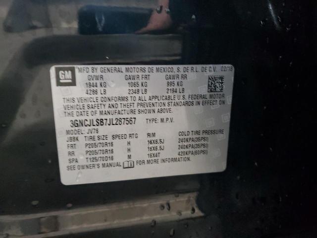 2018 CHEVROLET TRAX 1LT - 3GNCJLSB7JL287567
