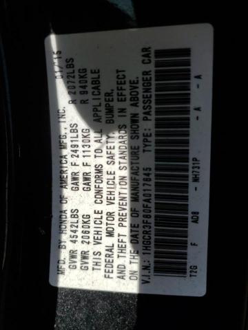2015 HONDA ACCORD EXL 1HGCR3F80FA017645