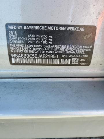 2018 BMW 330 I WBA8B9C50JAE21950