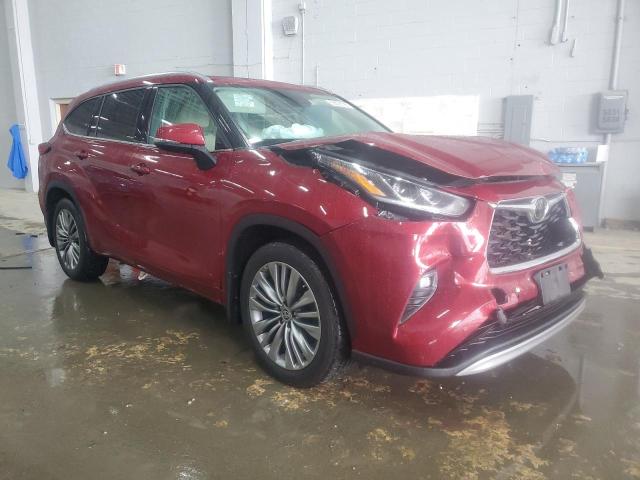 Vin: 5tdfzrbh0ms110654, lot: 58638385, toyota highlander platinum 20214