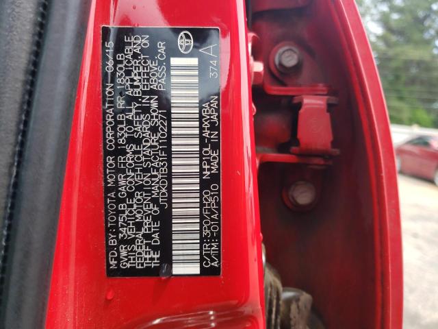 2015 TOYOTA PRIUS C - JTDKDTB31F1102271