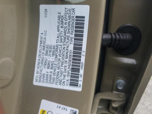 2025 HONDA CIVIC SPOR - 19XFL2H82SE008151