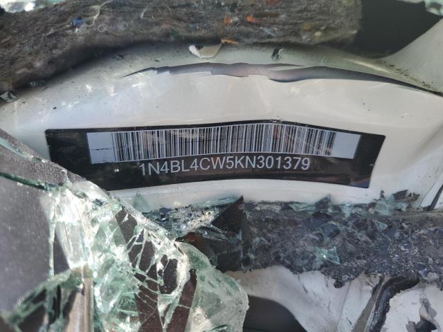 2019 NISSAN ALTIMA SR - 1N4BL4CW5KN301379