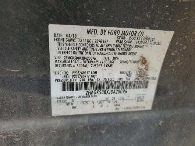 2018 FORD FLEX SE 2FMGK5B8XJBA20096