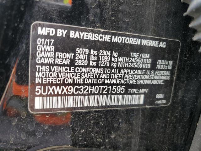 2017 BMW X3 XDRIVE2 - 5UXWX9C32H0T21595