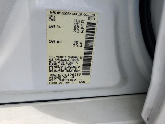 2015 NISSAN ALTIMA 2.5 - 1N4AL3AP2FC196285