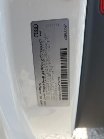 2020 AUDI A5 PRESTIG WAUUNAF56LA015819