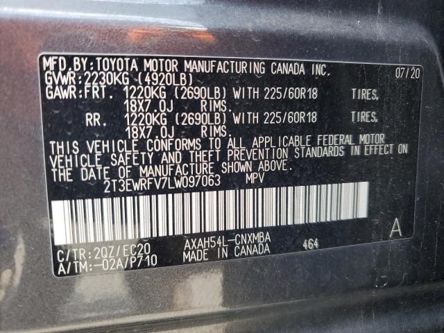 2020 TOYOTA RAV4 XSE - 2T3EWRFV7LW097063