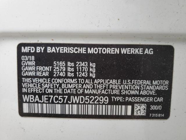 2018 BMW 540 XI WBAJE7C57JWD52299