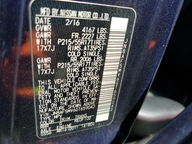 2016 NISSAN JUKE S - JN8AF5MV6GT659042