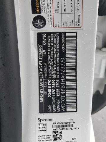 2017 MERCEDES-BENZ E 300 4MAT WDDZF4KB1HA023990