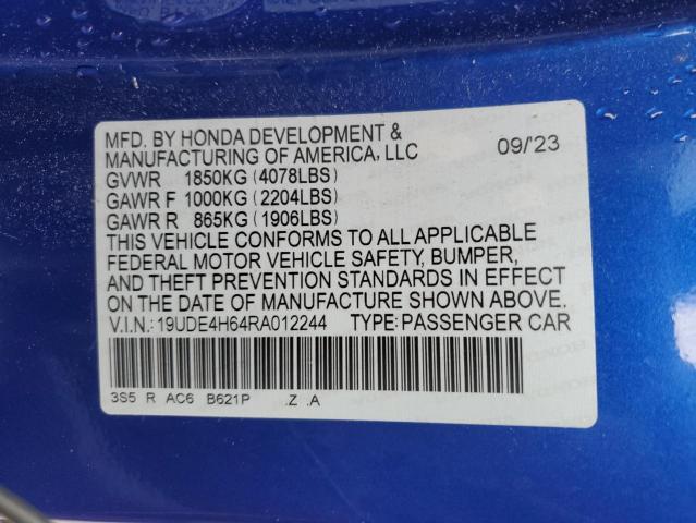 2024 ACURA INTEGRA A- - 19UDE4H64RA012244
