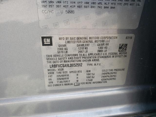 2020 BUICK ENVISION E - LRBFXCSA9LD052512
