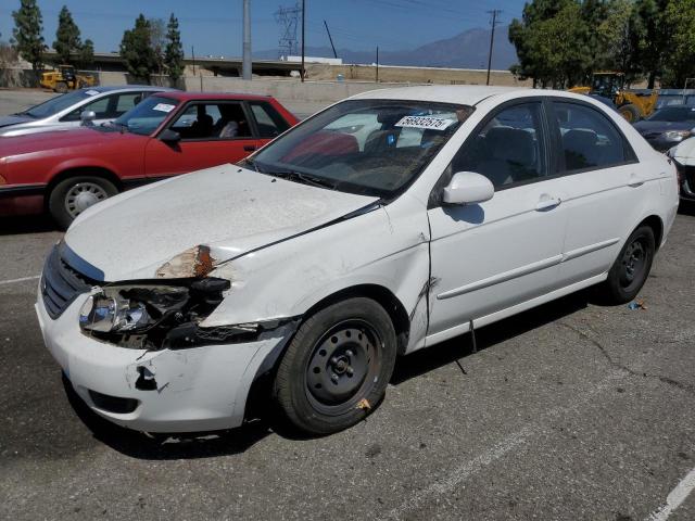 KIA SPECTRA EX 2009 white  gas KNAFE222495667298 photo #1