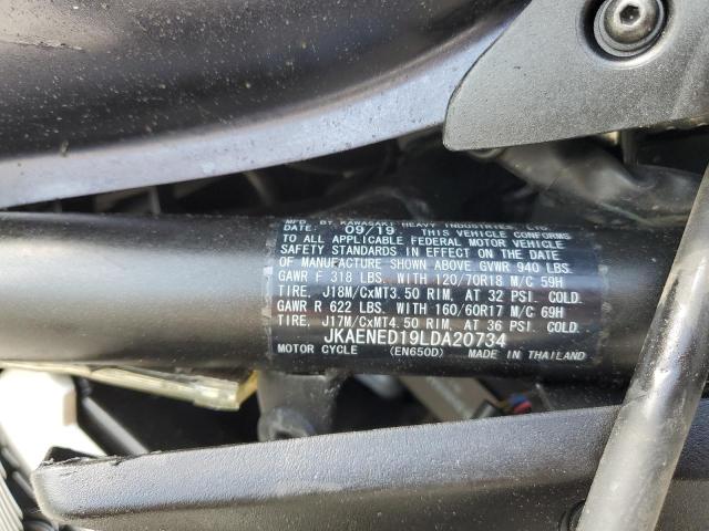 2020 KAWASAKI EN650 D JKAENED19LDA20734